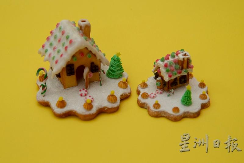 可爱的雪屋饼乾模型,充满浓浓圣诞气氛。