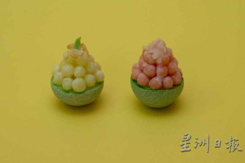 逼真的蜜瓜冰点,让见者都忍不住流口水。