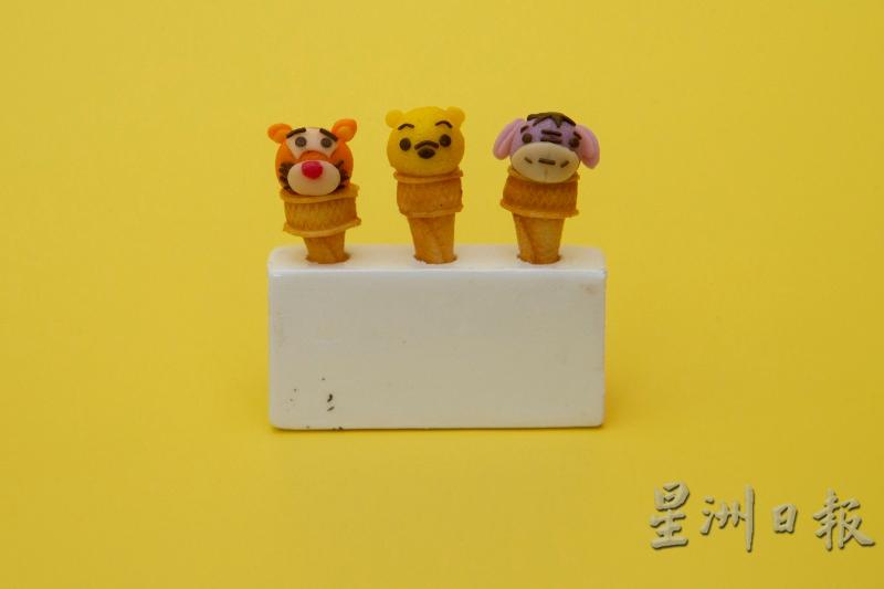 造型可爱的冰淇淋。