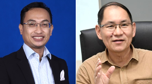 Dr Mohammad Tawfik Yaakub (L) and Tang Ah Chai.